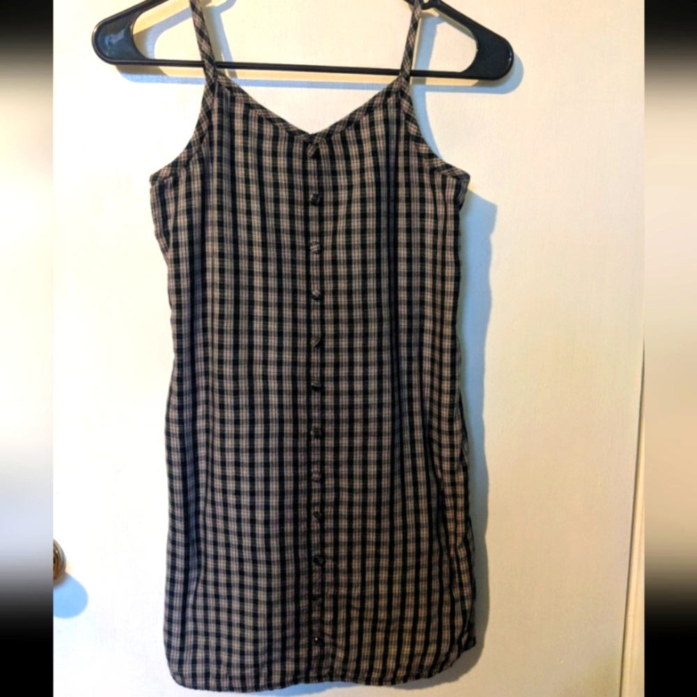 Abercrombie Kids Girl Plaid Sundress Strappy Preppy Academia
